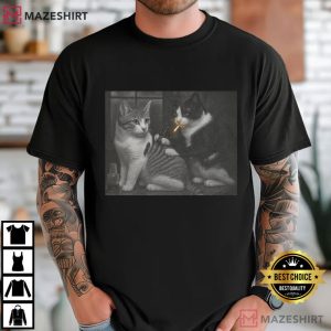 Cat Lover Funny Cat Tattoo Meme T Shirt (3)