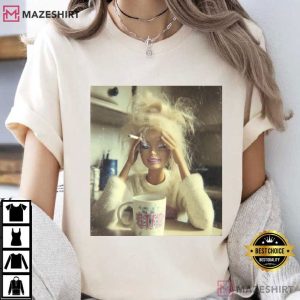 Barbie Funny Doll Face Viral Internet Meme T Shirt (3)