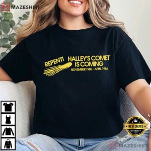 Halley's Comet Repent Sticker T Shirt (2)