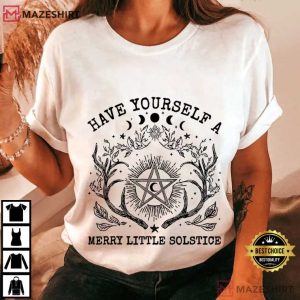 Have Yourself A Merry Little Solstice Yule Christmas T Shirt (4)