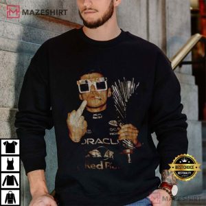 Max Verstappen Middle Finger Las Vegas Formula One T Shirt (1)