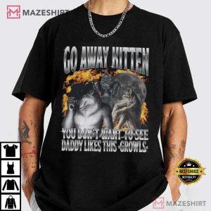 Vintage Alpha Wolf Cringe Meme T Shirt (1)