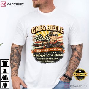 Greg Biffle Tribute NASCAR Racing Legend Memorial T Shirt (1)