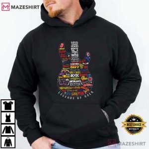 Legends Of Rock Vintage Guitar T Shirt (3)