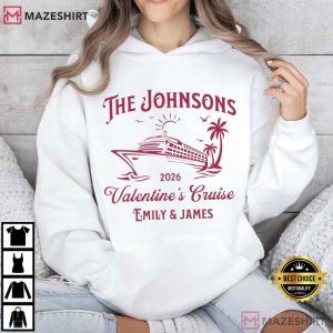 Valentine Cruise Couple Anniversary Trip Personalized T Shirt (2)