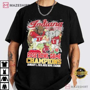 Indiana Hoosiers Football Rose Bowl January 1 2026 T Shirt (2)