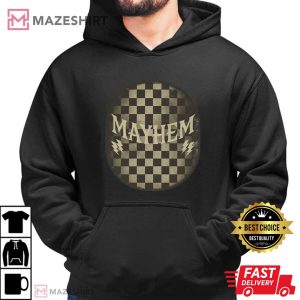 Mayhem Checkered Distressed Grunge T Shirt (3)