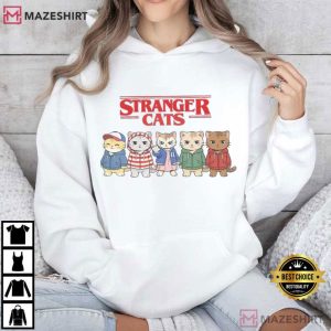 Stranger Cats Funny Cat Parody T Shirt (3)