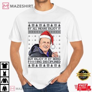 Neil Warnock Enjoy It By Being Disciplined Soccer Christmas T Shirt (1