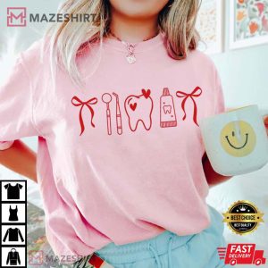 Dental Hygienist Assistant Valentines Day T Shirt (1)