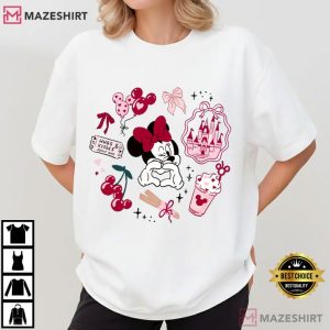 Mickey And Minnie Disney Valentine's Day T Shirt (4)