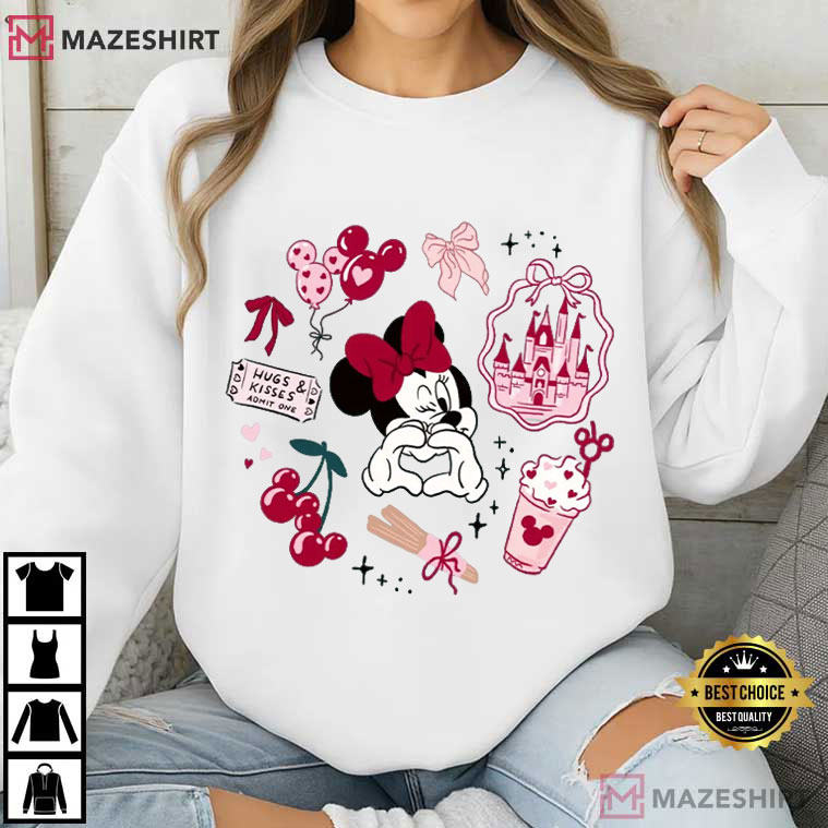 Mickey And Minnie Disney Valentine's Day T-Shirt Mickey And Minnie Disney Valentine's Day T-Shirt