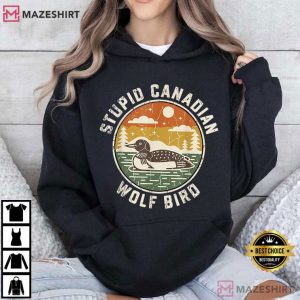 Heated Rivalry Stupid Canadian Wolf Bird Funny Loon Animal T Shirt (3)
