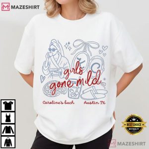 Girls Gone Mild Getting Ready Pjs Custom Spa Bachelorette T Shirt (1)