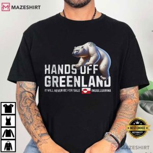 Hands Off Greenland Polar Bear T Shirt (1)