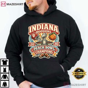 Indiana Hoosiers Peach Bowl Champions 2026 College Football T Shirt (3)