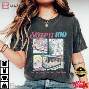 Keep It 100 Magic Kingdom Disney World Family Trip T Shirt (2)