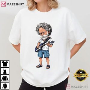 Bob Weir Grateful Dead Guitar Illustration Jam Band T-Shirt