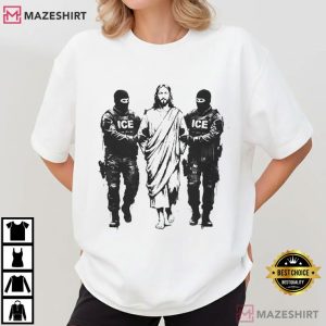 Jesus Arrested Parody Anti ICE Political Protest T Shirt (2)