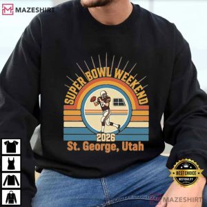 Super Bowl Weekend St George Utah Football T Shirt (4)