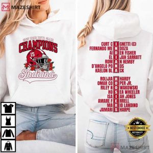 Indiana Rose Bowl Champions 2026 Football Team Players T Shirt (7)