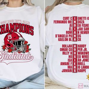 Indiana Rose Bowl Champions 2026 Football Team Players T Shirt (5)