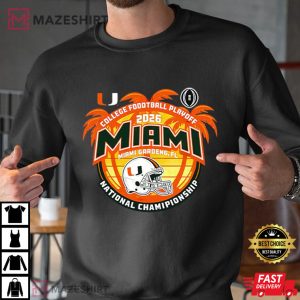 Miami Hurricanes CFP National Championship 2026 College Football T Shirt (3)