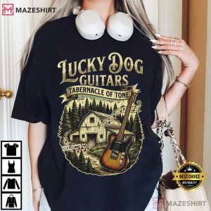 Lucky Dog Guitars Vintage Country Barn Nashville Tennessee T Shirt (1)