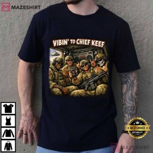 Vibing To Chief Keef Funny Military Helicopter Meme T Shirt (2)