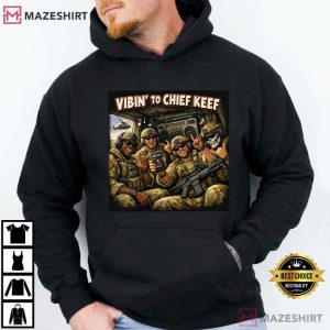 Vibing To Chief Keef Funny Military Helicopter Meme T Shirt (3)