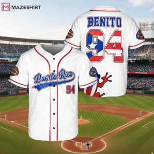 Benito Puerto Rico Music Inspired Baseball Jersey