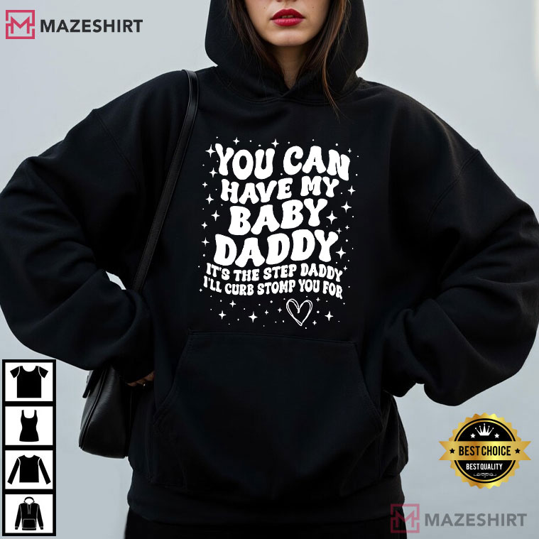 Baby Daddy Funny Sarcastic Wavy Text Step Daddy T-Shirt Baby Daddy Funny Sarcastic Wavy Text Step Daddy T-Shirt