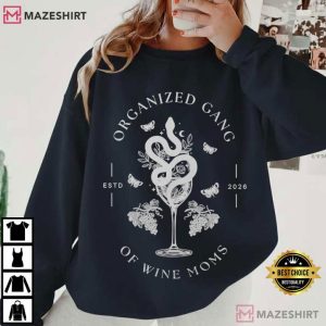Organized Gang Of Wine Moms Political Serpent Cocktail Graphic T Shirt (4)