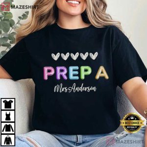 Teacher Back To School Matching Prep Team Custom Name T-Shirt