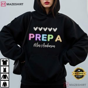 Teacher Back To School Matching Prep Team Custom Name T Shirt (3)