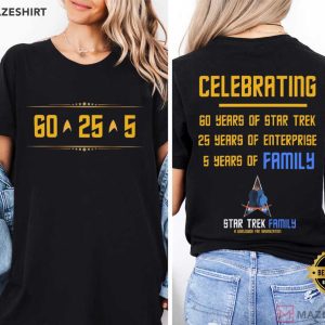 Star Trek 60th Anniversary Celebrating T Shirt (1)