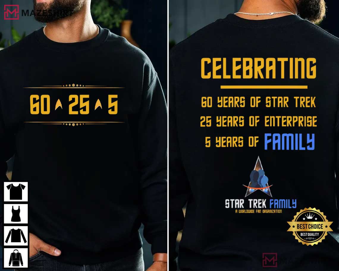Star Trek 60th Anniversary Celebrating T-Shirt Star Trek 60th Anniversary Celebrating T-Shirt