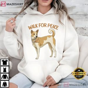 Walk For Peace Basenji Dog T Shirt (4)