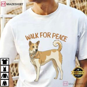 Walk For Peace Basenji Dog T Shirt (2)