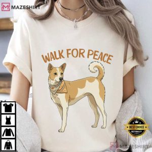Walk For Peace Basenji Dog T Shirt (3)