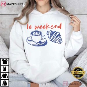 Le Weekend Coffee Croissant French T Shirt (4)