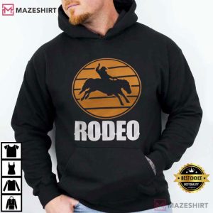 Western Rodeo Bucking Bull Cowboy T Shirt (4)