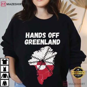Hands Off Greenland Greenlandic Flag T Shirt (1)