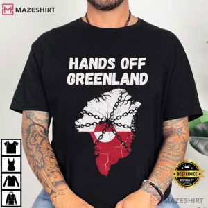 Hands Off Greenland Greenlandic Flag T Shirt (2)