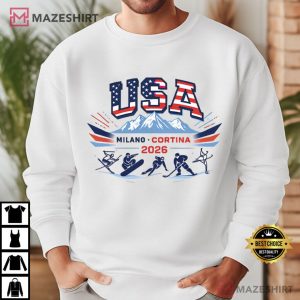 Milano Cortina 2026 Winter Games Olympics T Shirt (1)