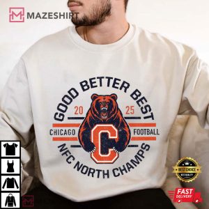 Good Better Best Chicago Football Bear Graphic T Shirt (4)