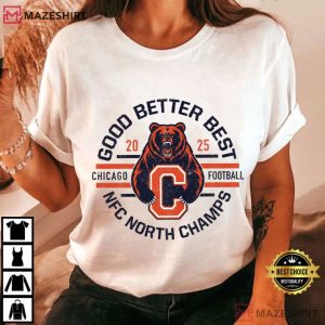 Good Better Best Chicago Football Bear Graphic T Shirt (2)