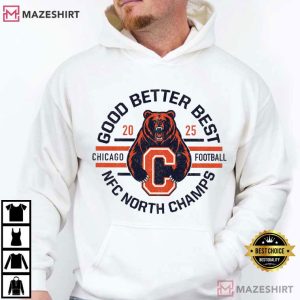 Good Better Best Chicago Football Bear Graphic T Shirt (3)