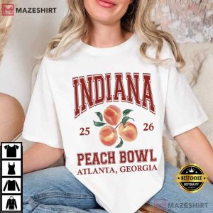 Indiana Hoosiers Peach Bowl 2026 Football Fan Gift T-Shirt