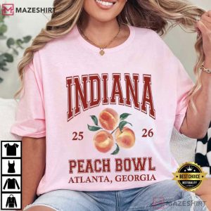 Indiana Hoosiers Peach Bowl 2026 Football Fan Gift T Shirt (2)